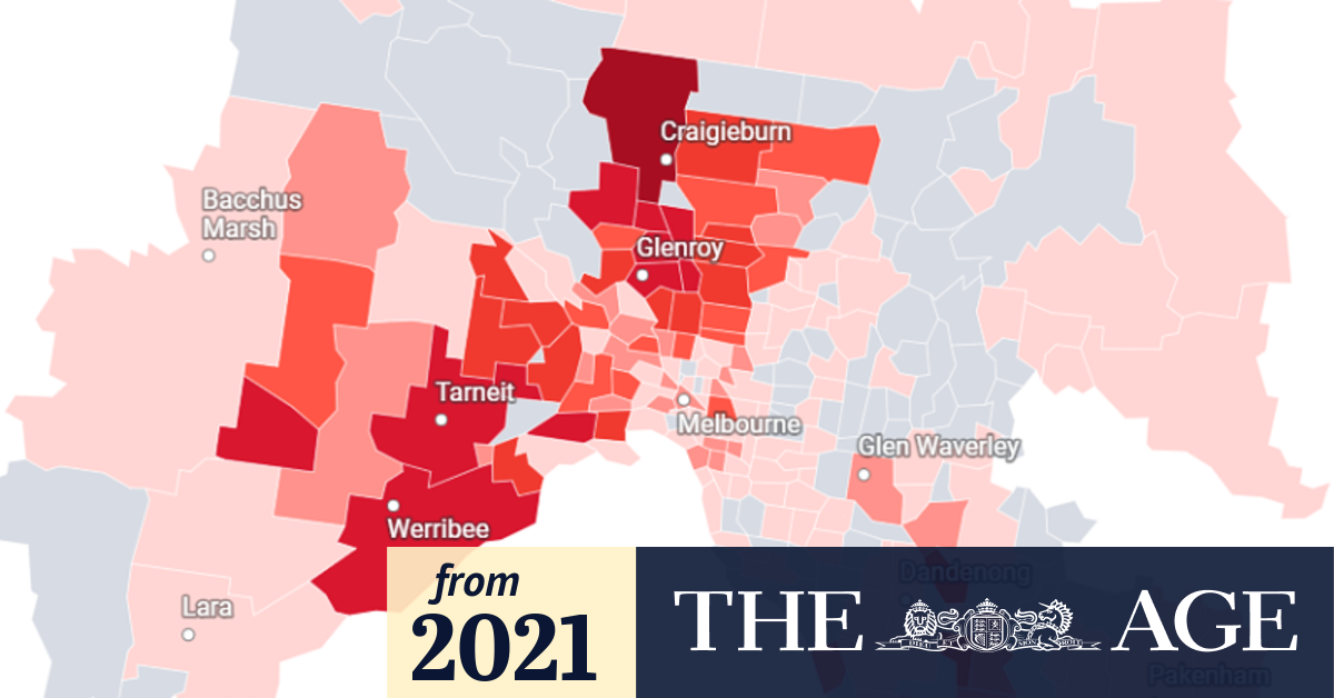 Victoria COVID Postcodes where active COVID19 cases are on the rise